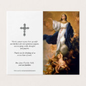 Cartes de prières catholiques | Hypothèse 1 (Outside Unfolded)