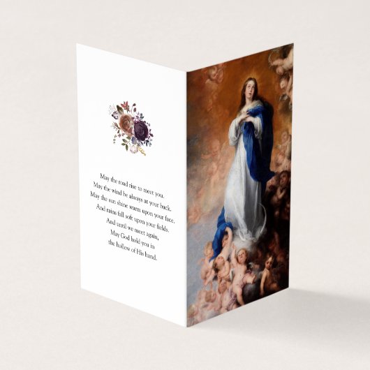 Cartes de prières catholiques | Immaculée Concepti (Extérieur)