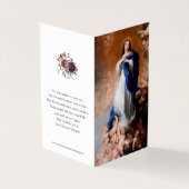 Cartes de prières catholiques | Immaculée Concepti (Outside)
