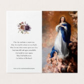 Cartes de prières catholiques | Immaculée Concepti (Outside Unfolded)