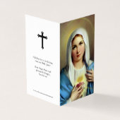 Cartes de prières catholiques | Italien Mary (Outside)