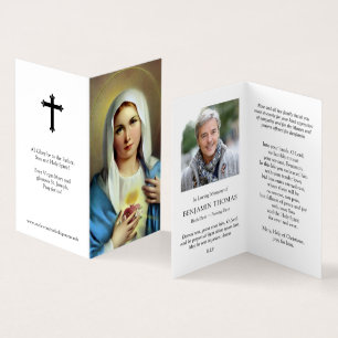 Cartes de prières catholiques Italien Mary