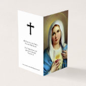 Cartes de prières catholiques | Italien Mary (Extérieur)