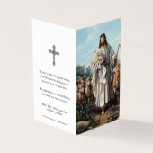 Cartes de prières catholiques | Jésus Bon Pasteur  (Outside)