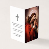 Cartes de prières catholiques | Jésus Bon Pasteur  (Extérieur)