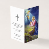 Cartes de prières catholiques | Jésus Christ prier (Outside)