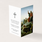 Cartes de prières catholiques | Jésus le professeu (Outside)