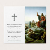 Cartes de prières catholiques | Jésus le professeu (Outside Unfolded)