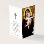 Cartes de prières catholiques | Madonna de Lilies (Outside)