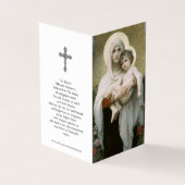 Cartes de prières catholiques | Madonna des Rose (Outside)