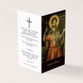 Cartes de prières catholiques | Martyr de St Justi (Outside)