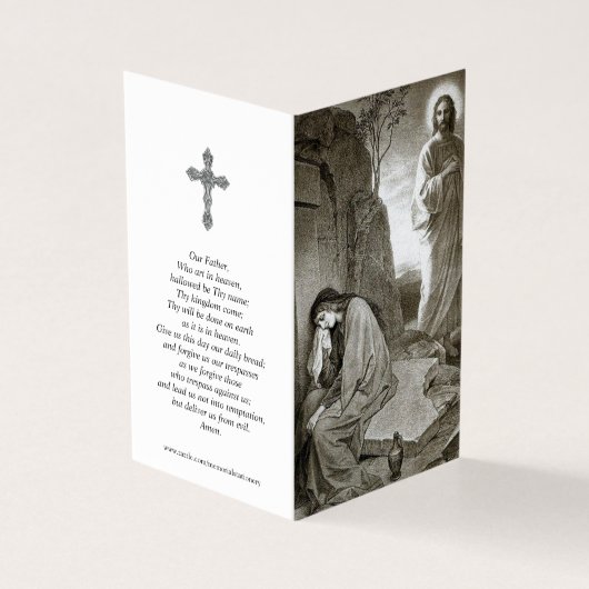 Cartes de prières catholiques | Mary & Jesus Tomb (Outside)