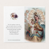 Cartes de prières catholiques | Mary ne pleure pas (Outside Unfolded)