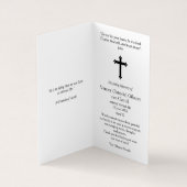 Cartes de prières catholiques| Mary ne pleure pas (Intérieur)