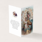 Cartes de prières catholiques| Mary ne pleure pas (Extérieur)