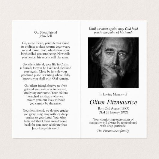 Cartes de prières catholiques | Mère céleste (Intérieur déplié)