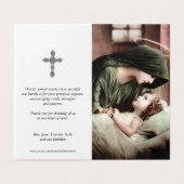 Cartes de prières catholiques | Mère Marie (Outside Unfolded)