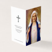 Cartes de prières catholiques | Mère Marie 1 (Outside)
