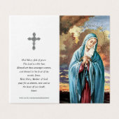Cartes de prières catholiques | Notre Dame (Outside Unfolded)