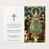 Cartes de prières catholiques | Notre-Dame de Lled (Outside Unfolded)