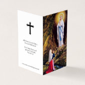 Cartes de prières catholiques | Notre Dame Lourdes (Extérieur)