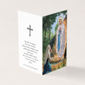 Cartes de prières catholiques | Notre Dame Lourdes (Outside)