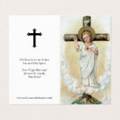 Cartes de prières catholiques | Père de l'éternité (Extérieur déplié)