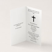 Cartes de prières catholiques | Rosaires (Inside)