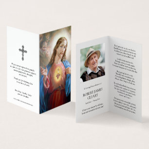 Cartes de prières catholiques   Sacré Coeur
