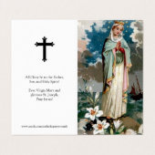 Cartes de prières catholiques | Stella Maris (Extérieur déplié)