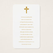 Cartes de prières commémoratives (Dos)