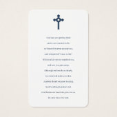 Cartes de prières commémoratives (Dos)