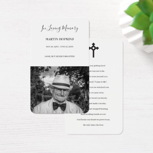 Cartes de prières commémoratives (Bureau)