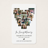 Cartes de prières commémoratives de funérailles (Devant)