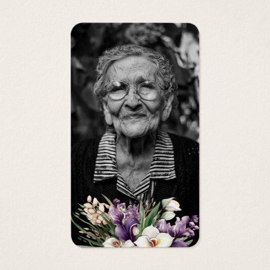 Cartes de prières commémoratives de la Croix d'or (Dos)