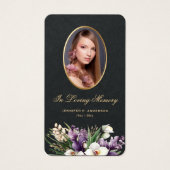 Cartes de prières commémoratives de la floraison d (Devant)