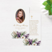 Cartes de prières commémoratives de la photo flora (Bureau)