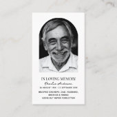 Cartes de prières commémoratives de l'arc moderne (Devant)