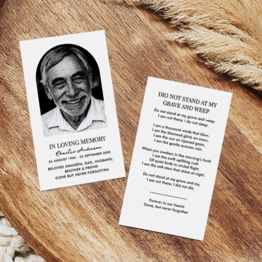 Cartes de prières commémoratives de l'arc moderne