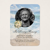 Cartes de prières commémoratives de photos de plag (Devant)