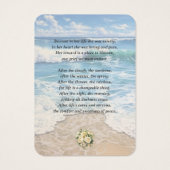 Cartes de prières commémoratives de photos de plag (Dos)