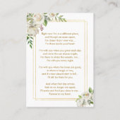 Cartes de prières commémoratives de sympathie élég (Dos)