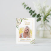 Cartes de prières commémoratives de sympathie élég (Debout devant)