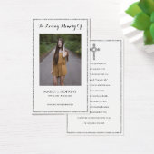 Cartes de prières commémoratives des funérailles d (Bureau)