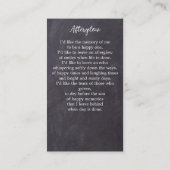 Cartes de prières commémoratives funéraires Photo  (Dos)