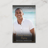 Cartes de prières commémoratives pour les funérail (Devant)