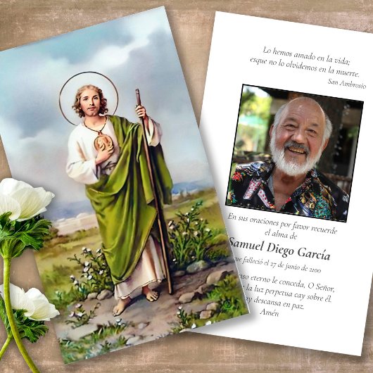 Cartes de prières espagnoles St Jude