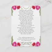 Cartes de prières | Floraux d'aquarelle Maxi (Dos)