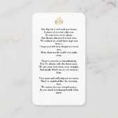 Cartes de prières funéraires - Célébration de la m (Dos)