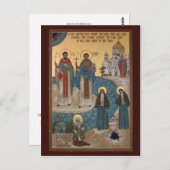 Cartes de prières pour les martyrs et les fous (Devant / Derrière)